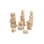 Wooden Stacking Natural Stones - 20 Pcs. - Image 2