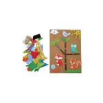 Wooden Pin-Cork Forest Friends Tap A Shape Set