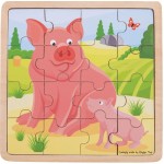 Puzzle de porco e leitão