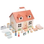 Casa de bonecas dobrável com móveis - Image 2